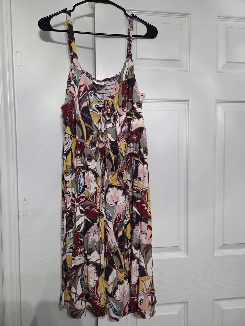 torrid Floral Midi Dress in Pink, Burgundy, Yellow and Green